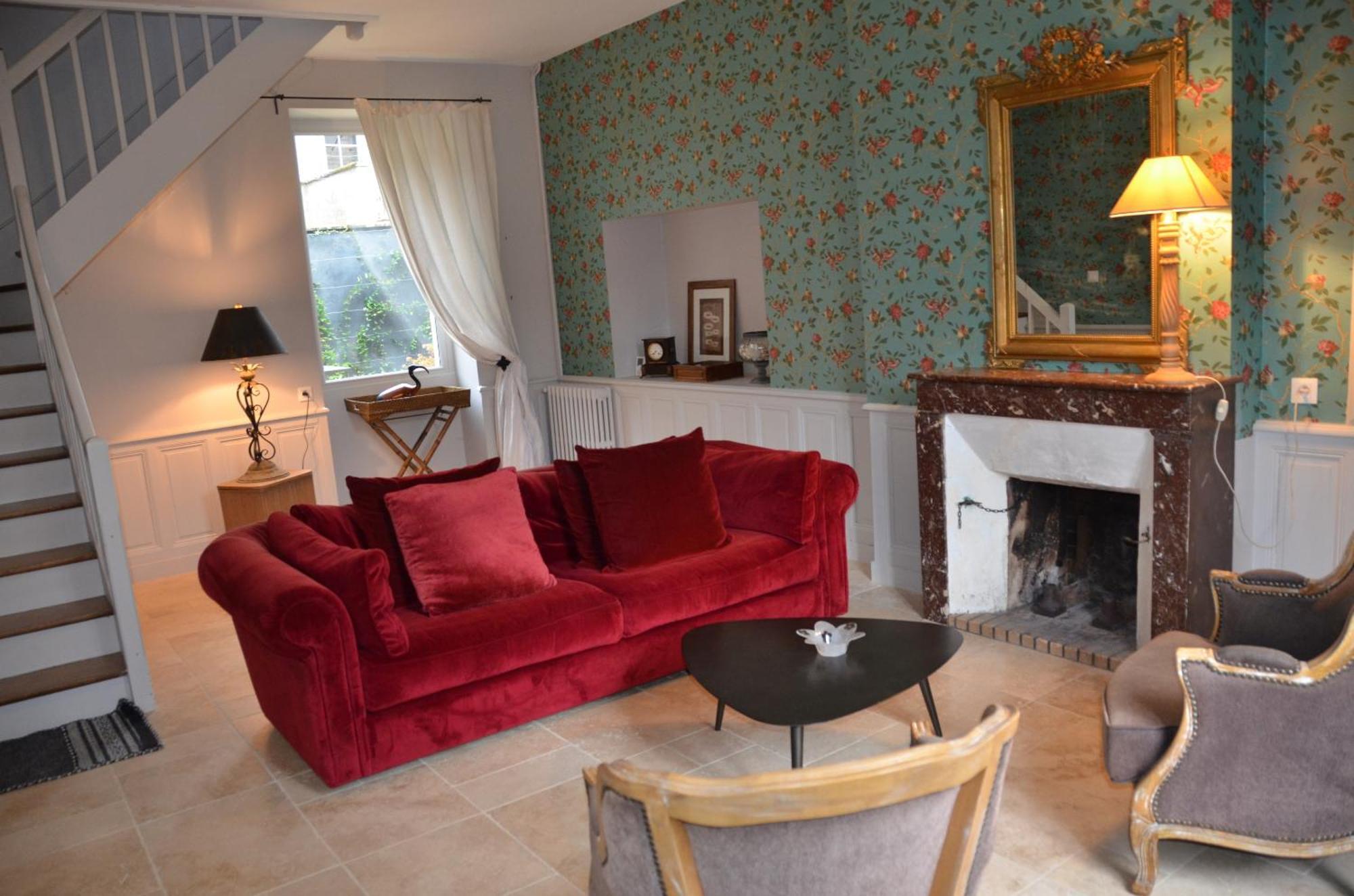 La Penesais Villa Beaumont-en-Véron Kamer foto
